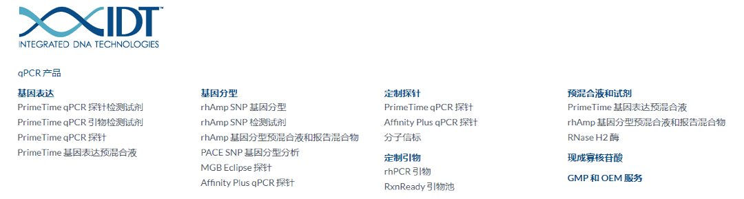 IDTrɹⶨqPCR̽ᘴ